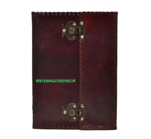 Leather journal Writing Notebook New Antique Lock Handmade Leather Journal
